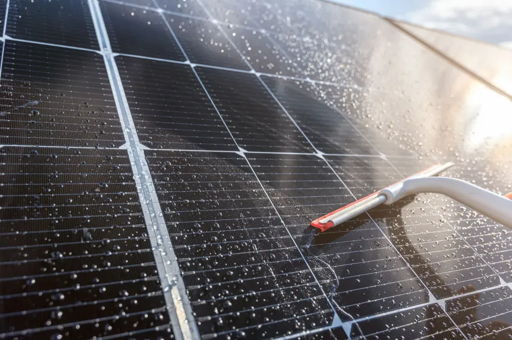 nettoyage panneaux photovoltaïques